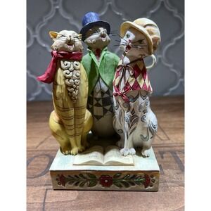 Jim Shore Caroling Cats Figure  2008 #4010897